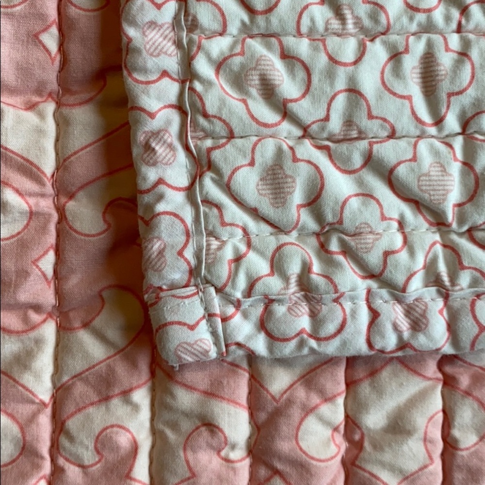 Dwell Studios Childrens Blanket PlayMat Pink White - Picture 3 of 9